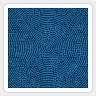 Radial Turing Pattern (Blue) Magnet